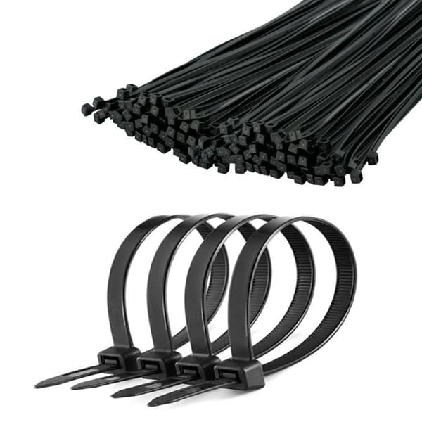 Kabelbindare 3,6 mm/20 cm svart Cabletech 100 stycken.