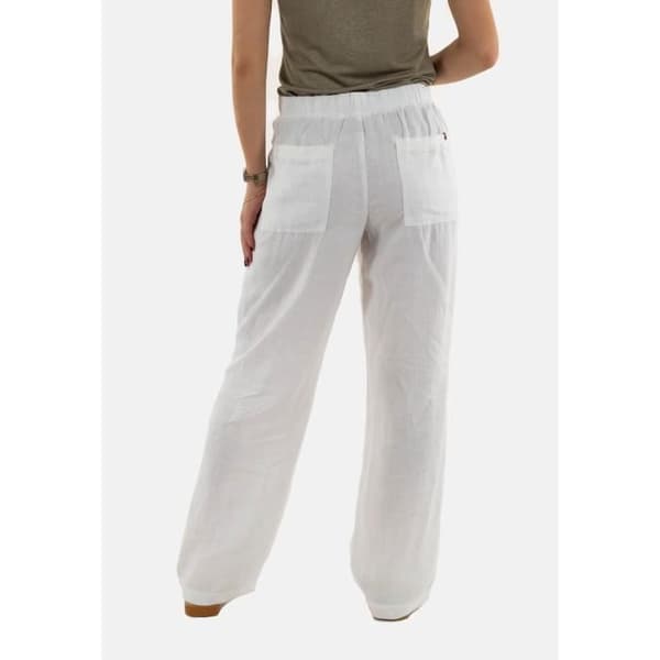 Superdry linnebyxor med dragsko 04c vit
