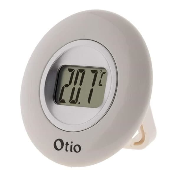 Inomhustermometer D: 77m LCD-skärm - Vit