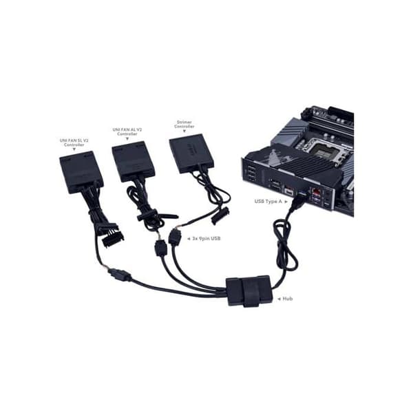 LIAN LI PW-U2TPAW USB-hubb