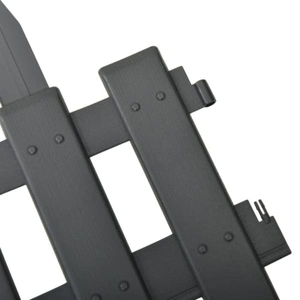 vidaXL Gräsmattkant 25 st Antracit 10 m PP 314683