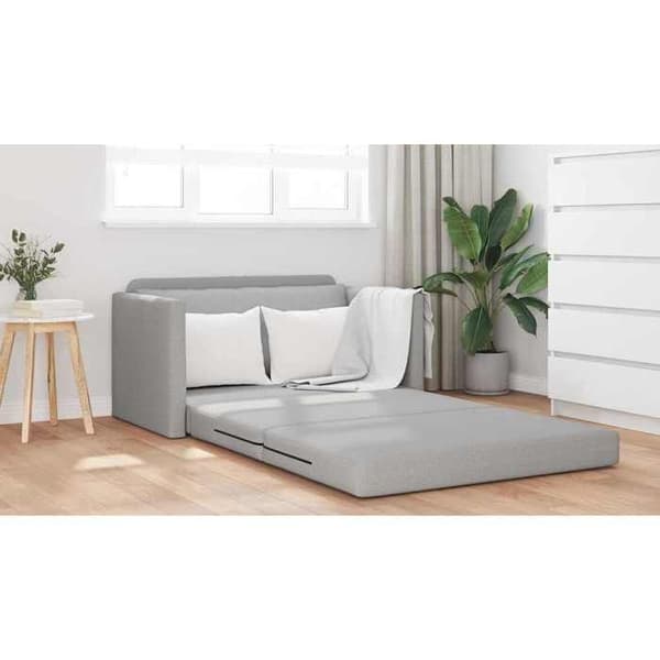 Soffa Säng Sol 2-i-1 Grå Moln 124x71x78 cm Tyg