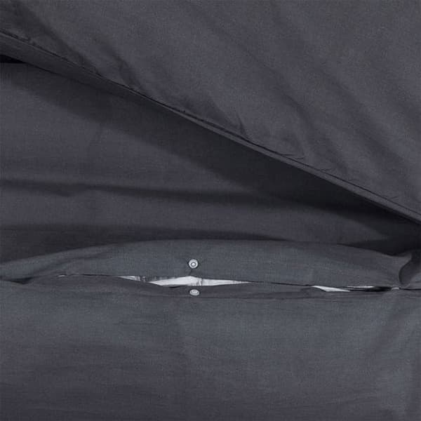 vidaXL Påslakanset Svart 260x220 cm Bomull 136536