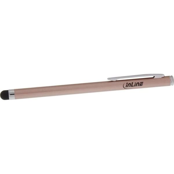 Stylet - InLine® - Metall - Rosa - Precision - Pekskärm