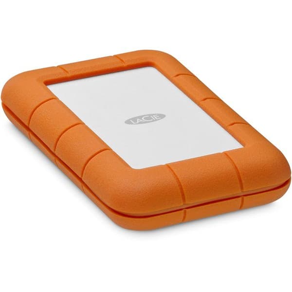 Extern hårddisk - LACIE - Rugged USB-C STFR5000800 - 5 To - 3.2 Gen 1 - Grå / Gul
