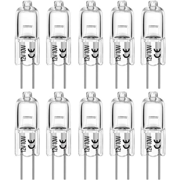 Halogenampull G4 - EKSAVE - 10-pack - 10W - 12V - Varmvit 2700K