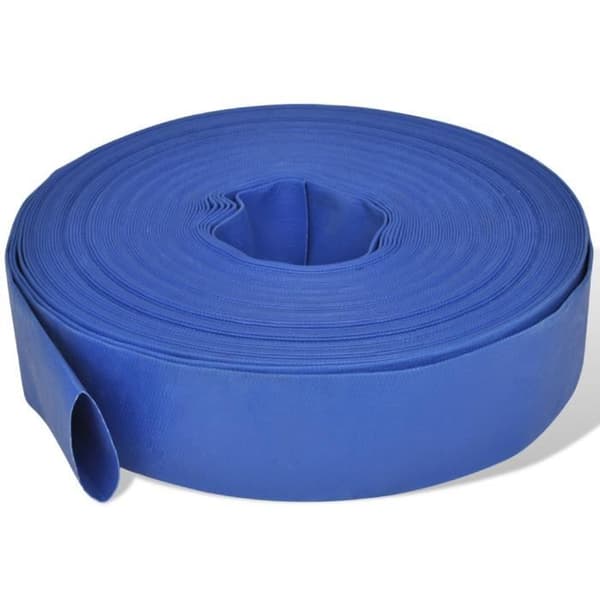 vidaXL Plattslang 50 m 2 Tum PVC
