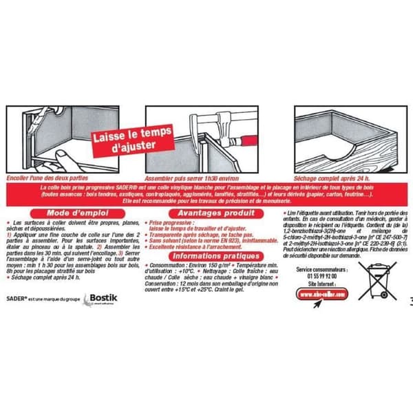 SADER Trälim - 650 g