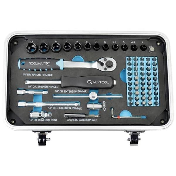 Brüder Mannesmann QUANTOOL Q25003 116-delars bitsset 1/4 (6,3 mm)
