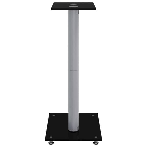 Högtalarstativ - VIDAXL - 2 st - Aluminium - Härdat glas - Halkfria