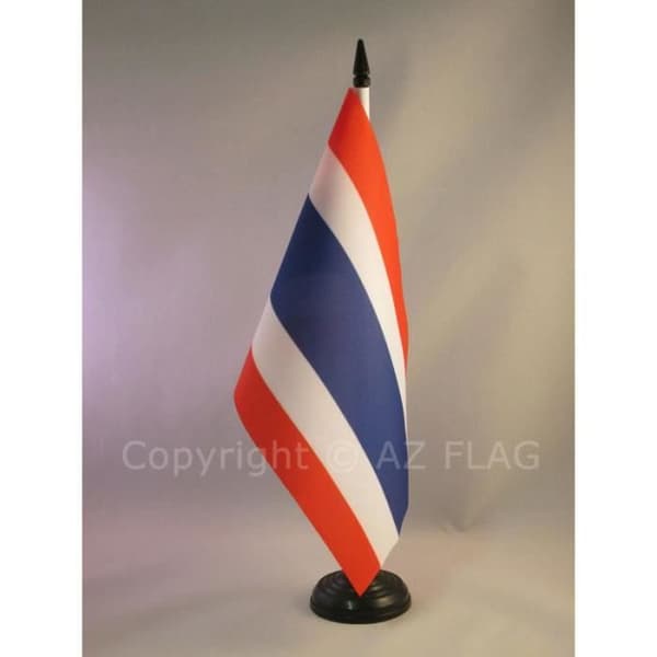 Bordflagga - AZ FLAG - Thailand 21x14 cm - Polyester - Svart plastbas - Rektangulär