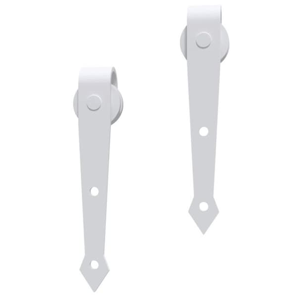 vidaXL Sliding Door Hardware Kit 200 cm Stål Vit 151702