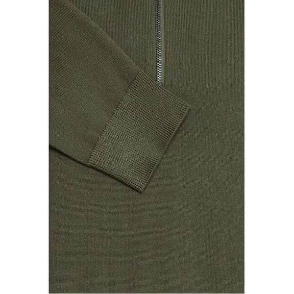Rullad halv-zip Blend tröja
