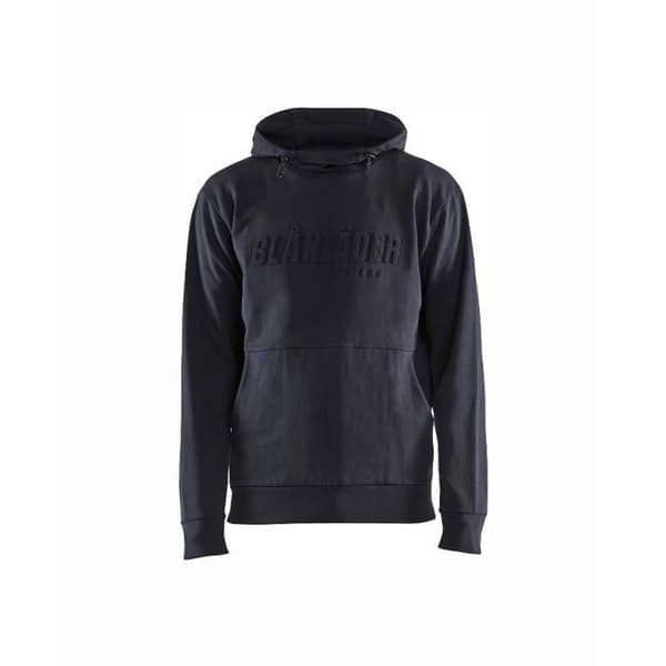 3D-tryckt hoodie marinblå - Blaklader