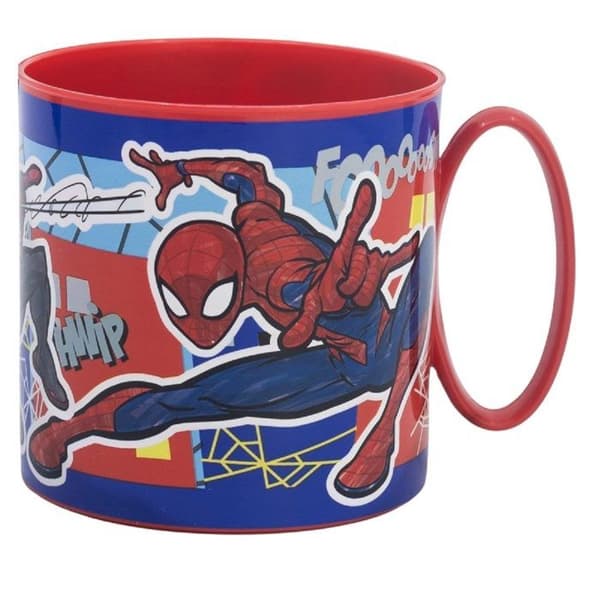 Mugg - DISNEY - Spiderman - 390 ml - Plast - Hållbar - Barn
