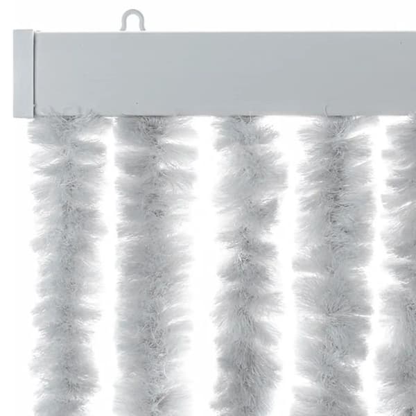 vidaXL Grå myggnät 56x200 cm chenille 377347