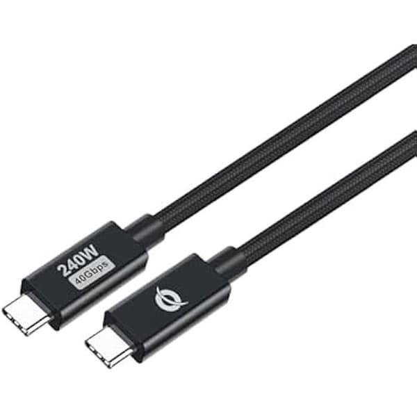 USB-C 4.0-kabel - CONCEPTRONIC - 2,00 m - 5 A - 40 Gbps - Svart