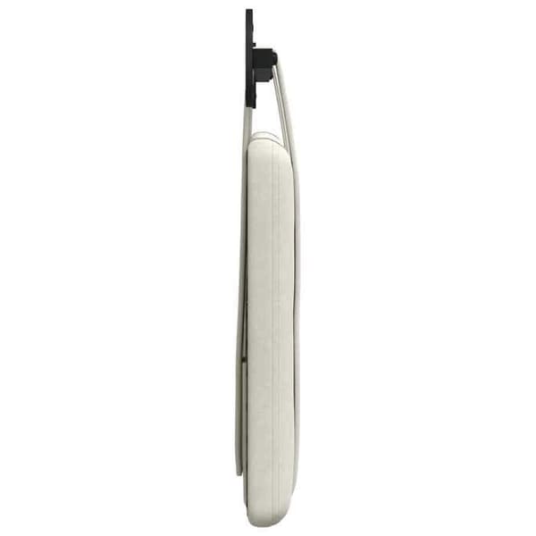 vidaXL Väggmonterad Sänggavel Creme Sammet 42031564