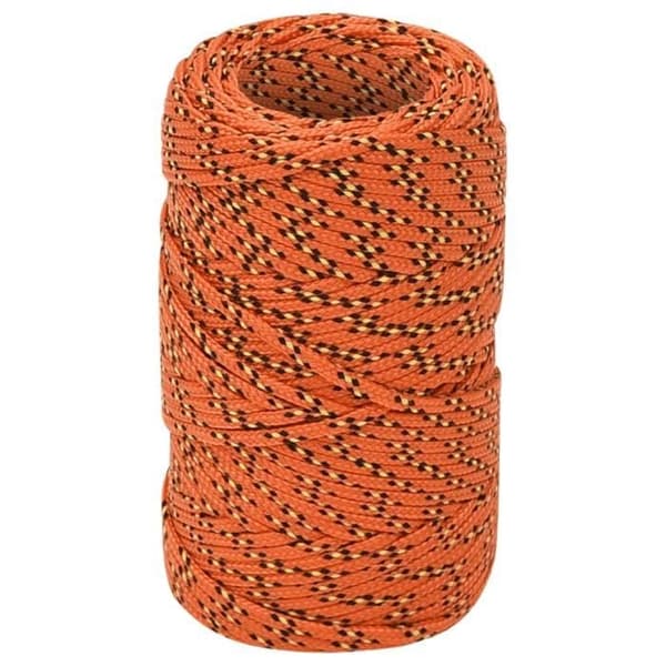 152636 vidaXL Båtrep Orange 2 mm 50 m Polypropen