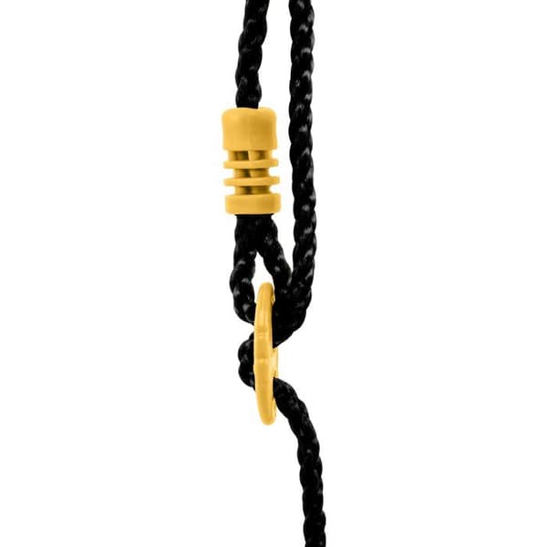 Gunga - TP TOYS - Trä svart rep - H 190-250 cm