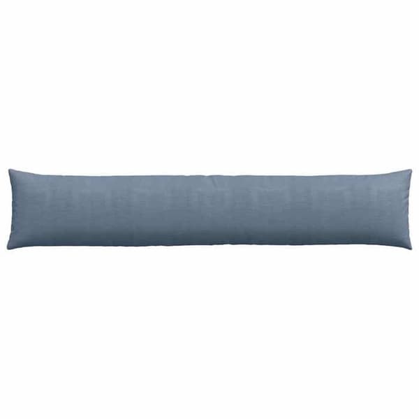 Soffkuddar - VIDAXL - Set om 2 - Blå ribbad sammet - 200 x 40 x 20 cm - Rektangulär