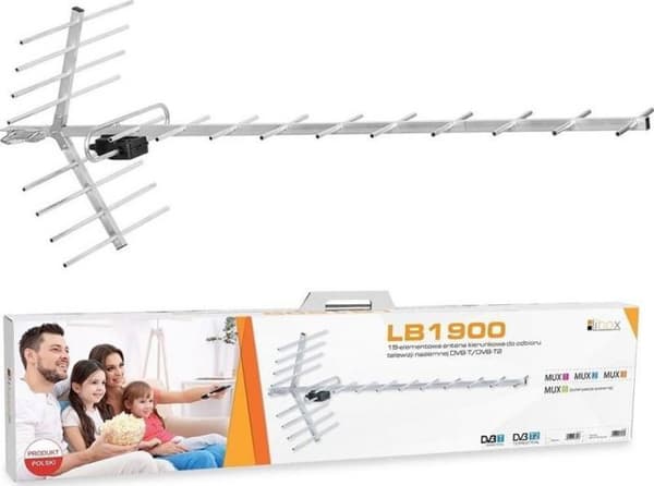 Antenne RTV - Libox - LB1900 - Passiv riktad - 19 element - Extern