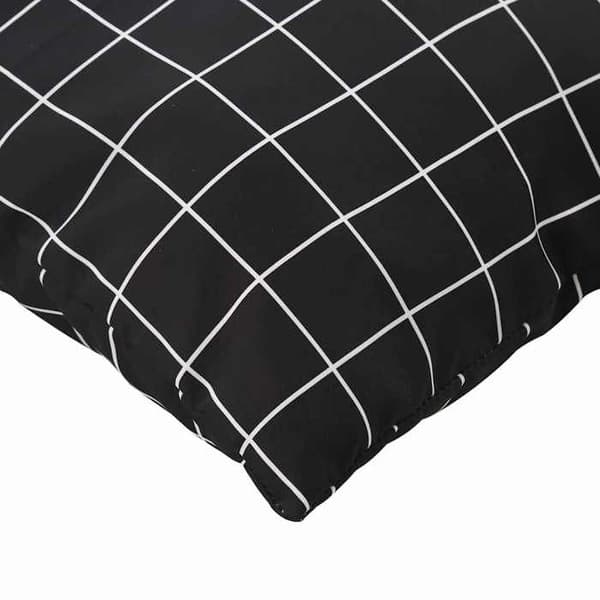 vidaXL Kuddar Spridda Rutor 4 st Svarta Rutor 40 x 40 cm 360375