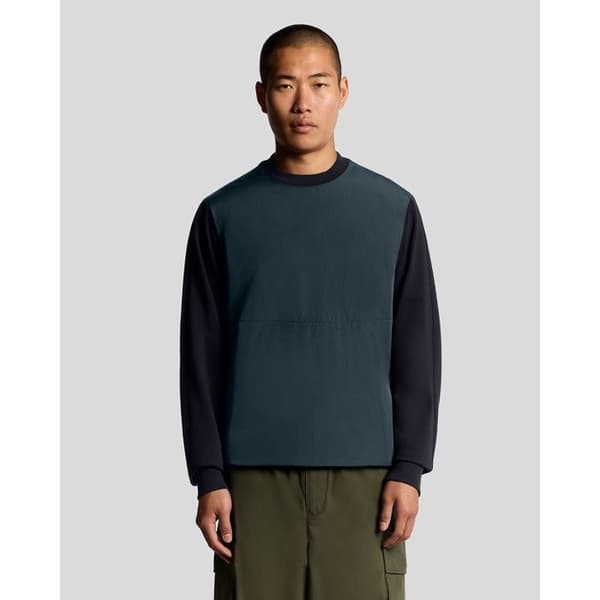 Hybrid sweatshirt halv raglan Lyle & Scott