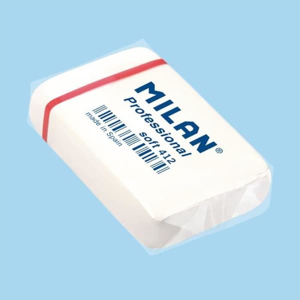 MILAN Caja 12 gomas Professional Soft 412, individuellt förpackad
