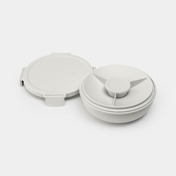 BRABANTIA MAKE&TAKE LUNCH BOX FÖR SALLAD 1,3 L - LJUSGRÅ