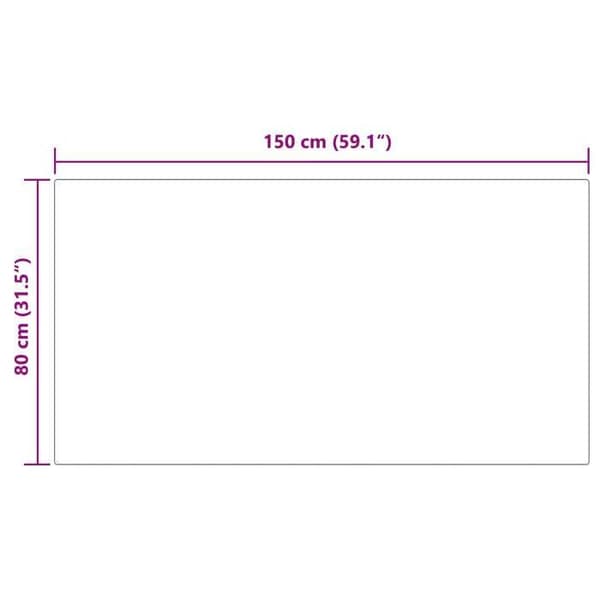 Matta - VIDAXL - Tafalla - Beige - Polyester - 80 x 150 cm