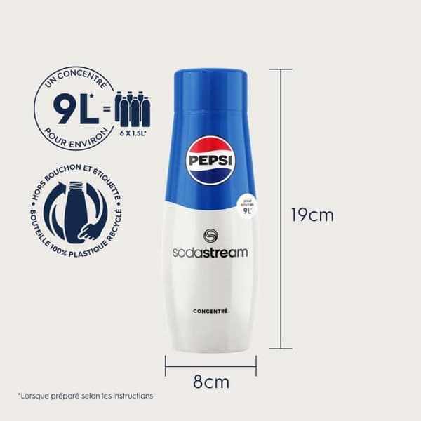Sodastream - 6-pack PEPSI koncentrat - 440ml