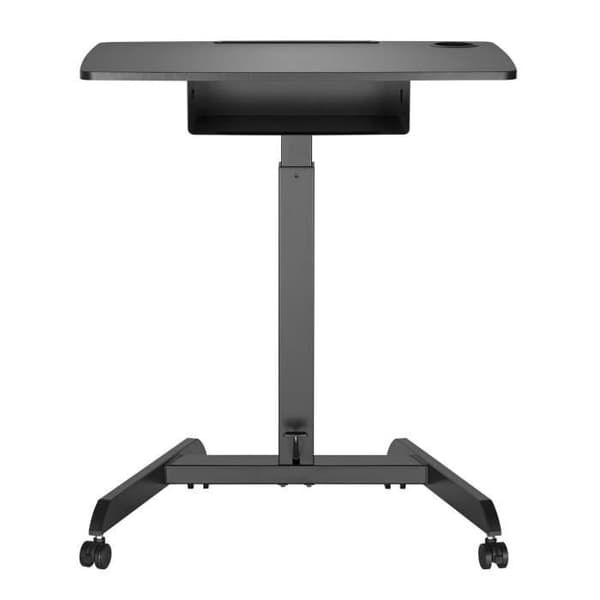 Skrivbord - MACLEAN - Bärbart datorbord - Höj- och sänkbart - 1 låda - Svart