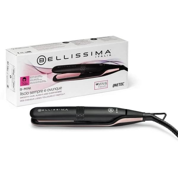 Bellissima B MINI Plattång - CERAMIC COATING Svart & Rosa