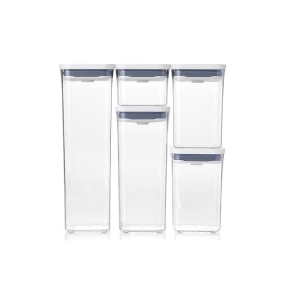 Set med 5 konserveringsboxar - Oxo