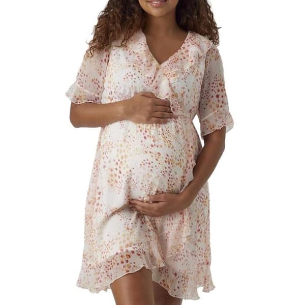 Vero Moda Gravidklänning Vit Kvinna Marternity Kaya