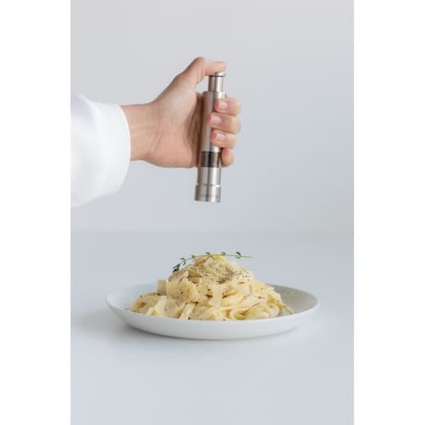 SÄTT KRYDDKVARN SALT OCH PEPPAR ROSTFRITT STÅL MATTA