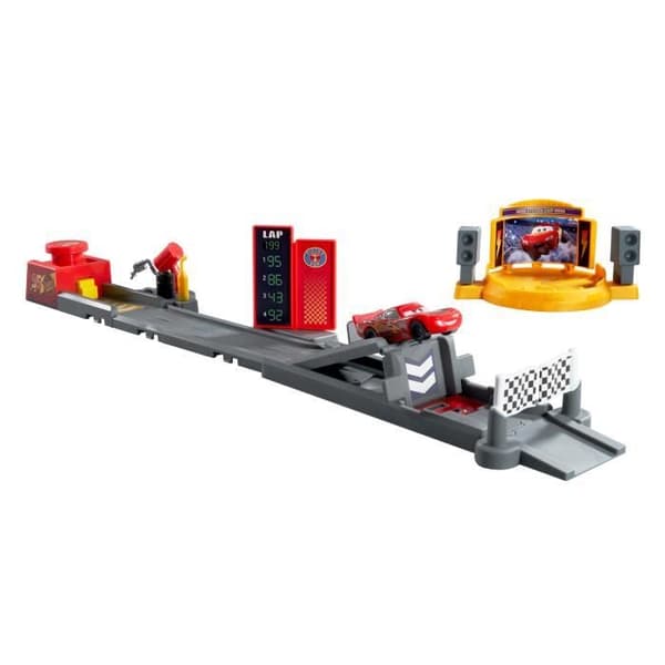 Disney · Pixar-Bilar Piston Cup Hoppbana - Set med bana