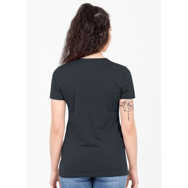 Jako Organic dam T-shirt - antracitgrå - 38