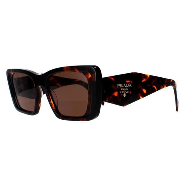 Prada PR08YS 01V8C1 honungshavanna mörkbruna solglasögon