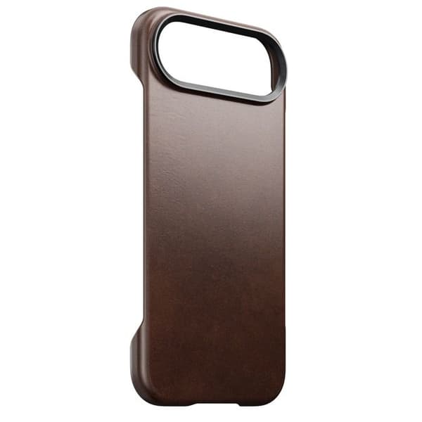 Läderfodral - NOMAD - iPhone 17 Air - Rustik Brun - MagSafe-kompatibel - Fullständigt skydd