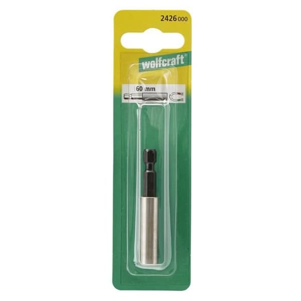 Magnetisk bitshållare - WOLFCRAFT - 6 cm - Metall - Säljs styckvis