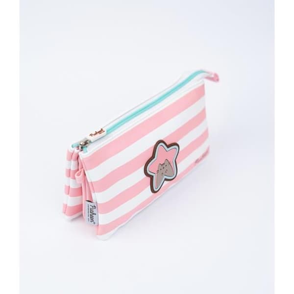 Skolfodral Triple Pusheen Pink Collection