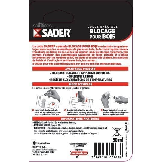 SADER Blockeringslim för trä - 50 ml