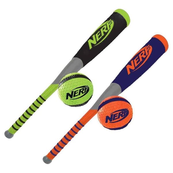 Basebollträ och Nerf skumboll