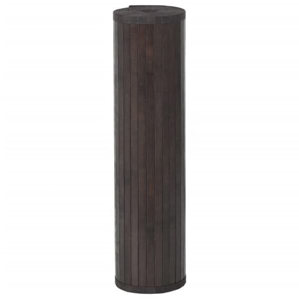 vidaXL Mörkbrun rektangulär matta 60x200 cm bambu, vardagsrumsmatta, köksmatta, rektangulär matta, matta av 376839