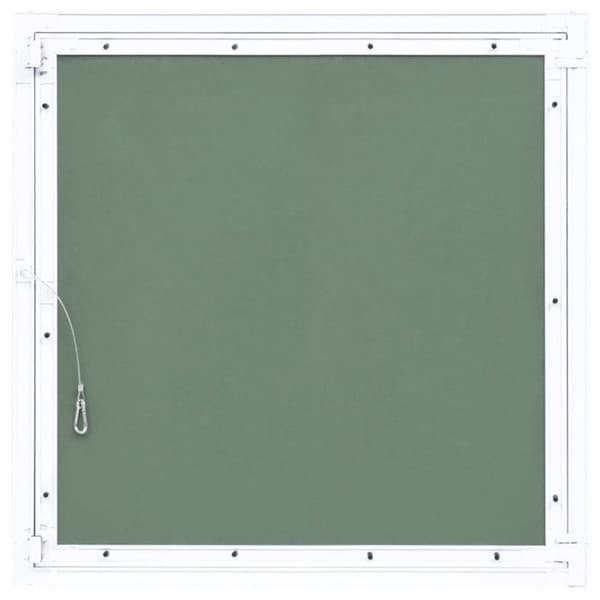 Åtkomstpanel - vidaXL - 700x700 mm - Aluminium - Gipsplatta - Grön och silver