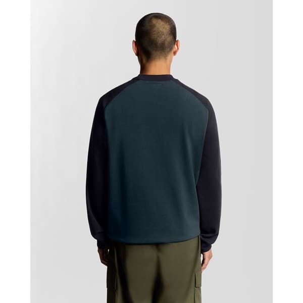 Hybrid sweatshirt halv raglan Lyle & Scott