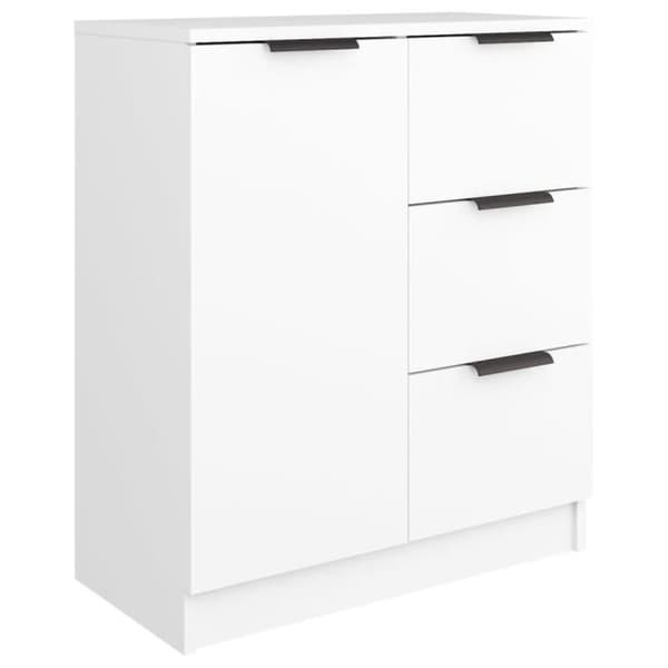 vidaXL Buffet Vit 60x30x70 cm Ingenjörsträ 811079