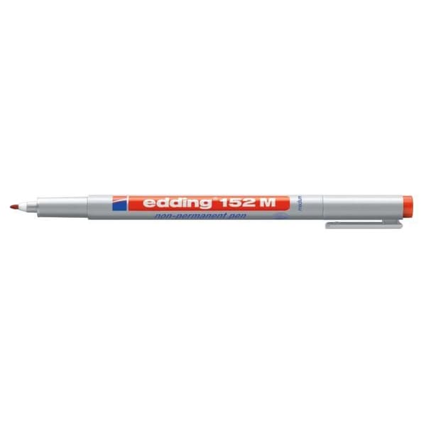 Icke permanent marker - edding 152 - Paket med 4 - Vattenbaserad bläck - 1 mm